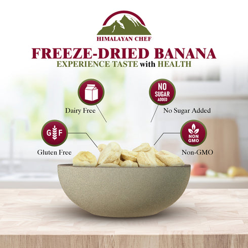 Himalayan Chef Freeze-Dried Banana Crisp - 10 Bags